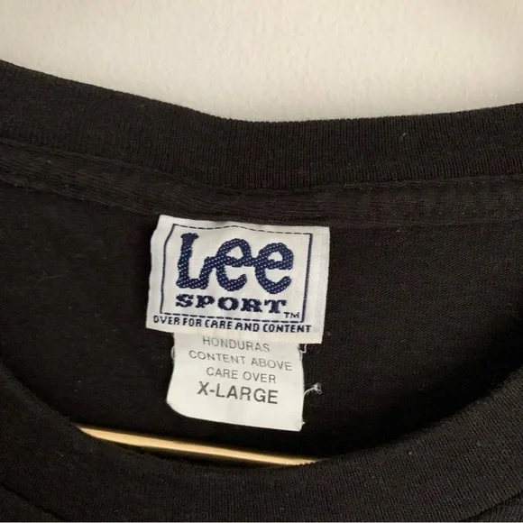 Vtg 90s 2000s Lee Sport Detroit Red Wings hockey cursive short sleeve tshirt - Picture 4 of 5